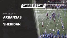 Recap: Arkansas  vs. Sheridan  2015