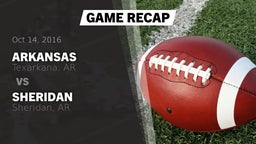 Recap: Arkansas  vs. Sheridan  2016