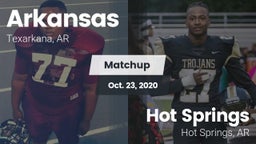 Matchup: Arkansas  vs. Hot Springs  2020