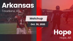 Matchup: Arkansas  vs. Hope  2020