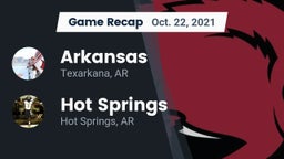 Recap: Arkansas  vs. Hot Springs  2021