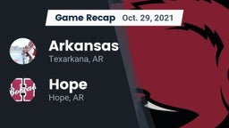 Recap: Arkansas  vs. Hope  2021