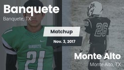 Matchup: Banquete  vs. Monte Alto  2017