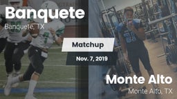 Matchup: Banquete  vs. Monte Alto  2019
