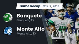 Recap: Banquete  vs. Monte Alto  2019