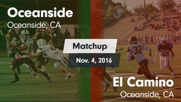 Matchup: Oceanside High vs. El Camino  2016