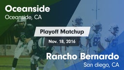 Matchup: Oceanside High vs. Rancho Bernardo  2016