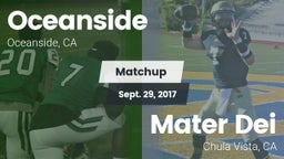 Matchup: Oceanside High vs. Mater Dei  2017