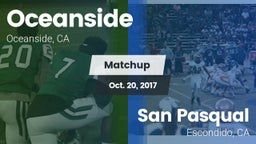 Matchup: Oceanside High vs. San Pasqual  2017