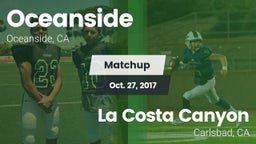 Matchup: Oceanside High vs. La Costa Canyon  2017