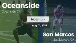 Matchup: Oceanside High vs. San Marcos  2018