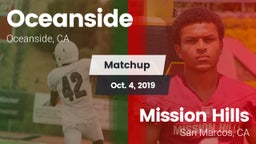 Matchup: Oceanside High vs. Mission Hills  2019