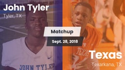 Matchup: John Tyler vs. Texas  2018