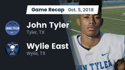 Recap: John Tyler  vs. Wylie East  2018