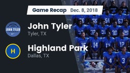 Recap: John Tyler  vs. Highland Park  2018