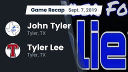 Recap: John Tyler  vs. Tyler Lee  2019