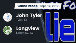 Recap: John Tyler  vs. Longview  2019