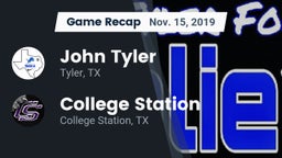 Recap: John Tyler  vs. College Station  2019