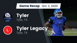 Recap: Tyler  vs. Tyler Legacy  2020