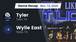 Recap: Tyler  vs. Wylie East  2020