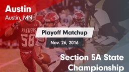 Matchup: Austin  vs. Section 5A State Championship 2016