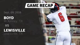 Recap: Boyd  vs. Lewisville  2016