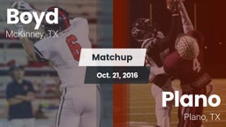 Matchup: Boyd  vs. Plano  2016