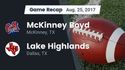 Recap: McKinney Boyd  vs. Lake Highlands  2017