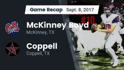 Recap: McKinney Boyd  vs. Coppell  2017