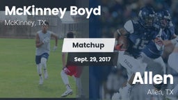 Matchup: McKinney Boyd High vs. Allen  2017