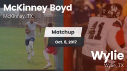 Matchup: McKinney Boyd High vs. Wylie  2017