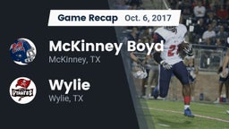 Recap: McKinney Boyd  vs. Wylie  2017