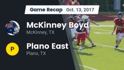 Recap: McKinney Boyd  vs. Plano East  2017