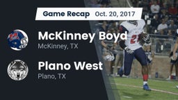 Recap: McKinney Boyd  vs. Plano West  2017