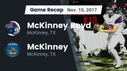 Recap: McKinney Boyd  vs. McKinney  2017
