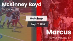 Matchup: McKinney Boyd High vs. Marcus  2018