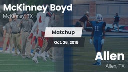 Matchup: McKinney Boyd High vs. Allen  2018