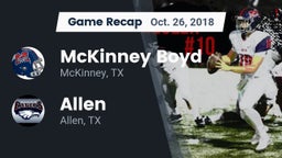 Recap: McKinney Boyd  vs. Allen  2018