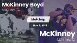 Matchup: McKinney Boyd High vs. McKinney  2018