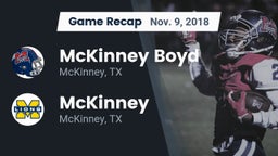Recap: McKinney Boyd  vs. McKinney  2018
