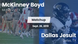 Matchup: McKinney Boyd High vs. Dallas Jesuit  2019