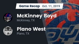 Recap: McKinney Boyd  vs. Plano West  2019
