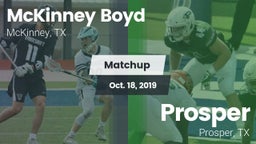 Matchup: McKinney Boyd High vs. Prosper  2019