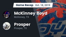 Recap: McKinney Boyd  vs. Prosper  2019