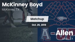 Matchup: McKinney Boyd High vs. Allen  2019