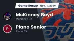 Recap: McKinney Boyd  vs. Plano Senior  2019