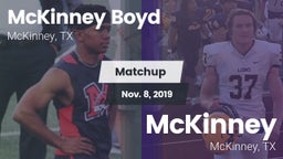 Matchup: McKinney Boyd High vs. McKinney  2019