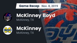 Recap: McKinney Boyd  vs. McKinney  2019