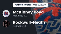 Recap: McKinney Boyd  vs. Rockwall-Heath  2020