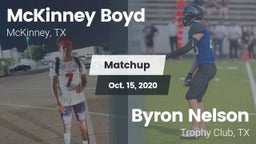 Matchup: McKinney Boyd High vs. Byron Nelson  2020